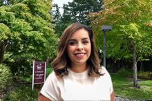 Yuritzi Lozano, Pierce College Puyallup's new Vice President for Learning and Student Success pictured on the Puyallup campus