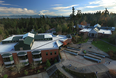 Arial view of Puyallup campus