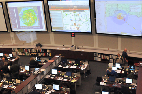 Visual Overview of an Emergency Management Command Center
