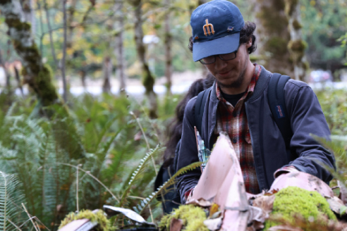 Environmental Science student outdoors