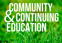 Spring 2021 Community & Continuing Education Bulletin cover