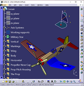 3d rendering of a plane