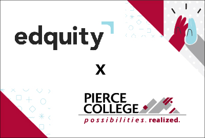 Edquity and Pierce College logo