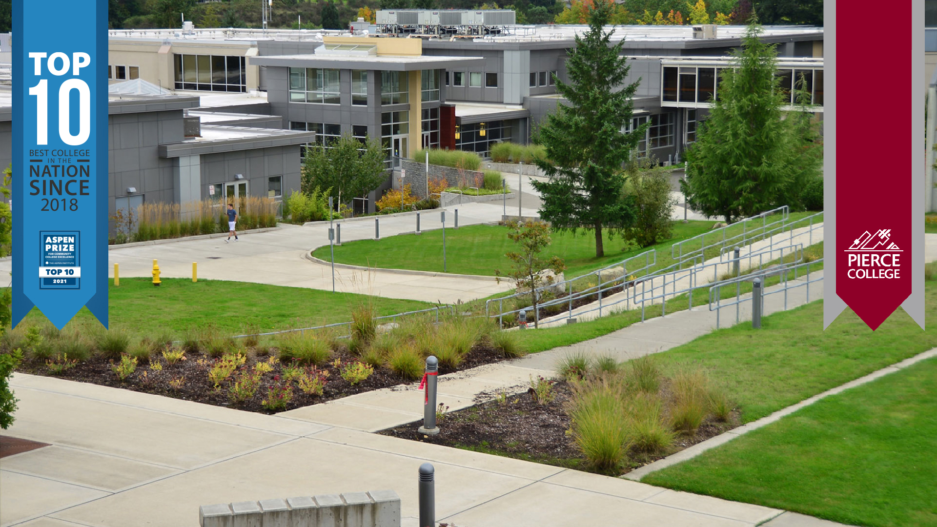 Aspen Prize Top Five Community College logo and Puyallup campus