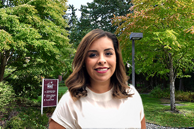 Yuritzi Lozano, Pierce College Puyallup's new Vice President for Learning and Student Success pictured on the Puyallup campus