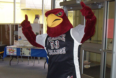 pierce college raider bird mascot