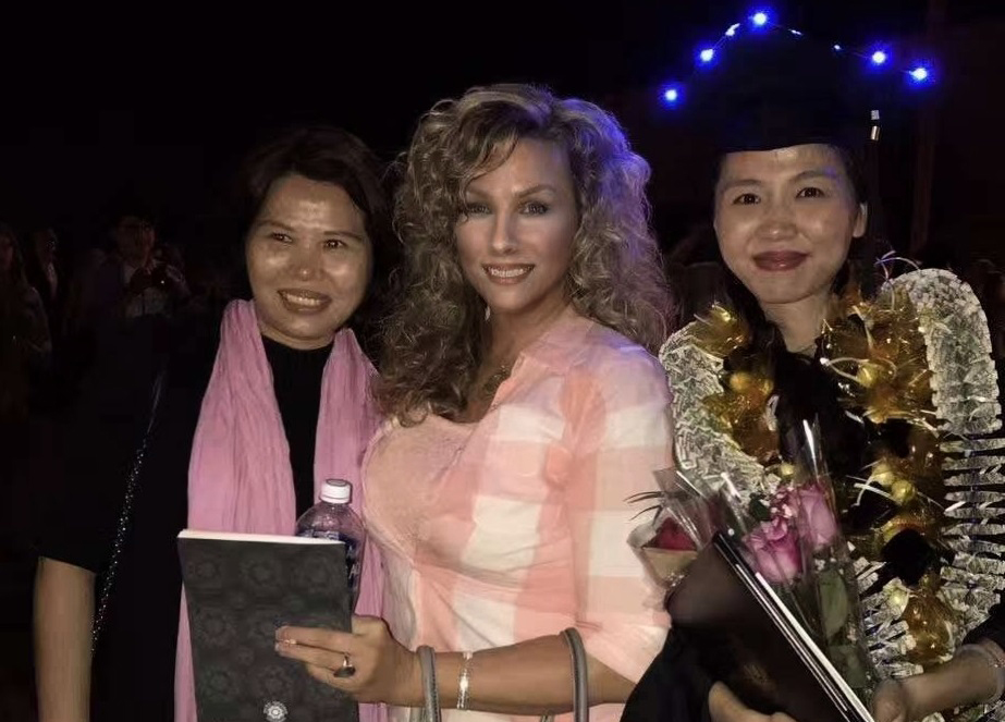 International student with mother and host "Mom"