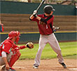 batter getting ready to swing