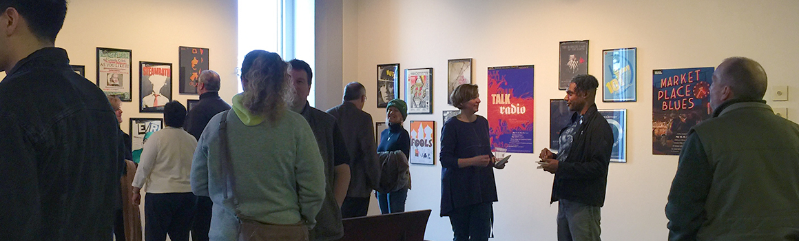 people at an art exhibit in the fort steilacoom art gallery people at an art exhibit in the fort steilacoom art gallery