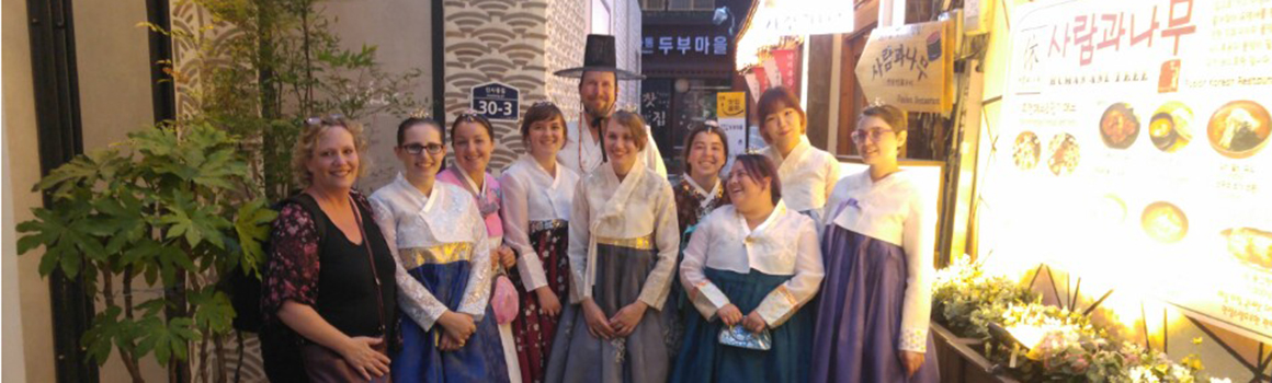 study abroad students in korea