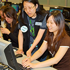 Students in the computer lab