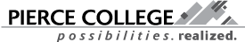 pierce college long grey logo
