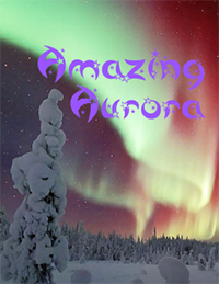 aurora lights over snowy mountain scene with text amazing aurora aurora lights over snowy mountain scene with text amazing aurora