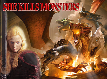 illustration of dragon slayer and dragons and she kills monsters title illustration of dragon slayer and dragons and she kills monsters title
