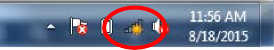 wi-fi icon wi-fi icon in task bar